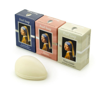 Zeep, set van 3 zeepjes, Meisje met de parel, Vermeer