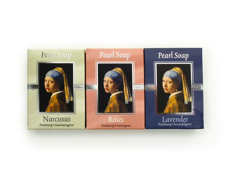 Jabón, juego de 3, Chica con arete de perla, Vermeer