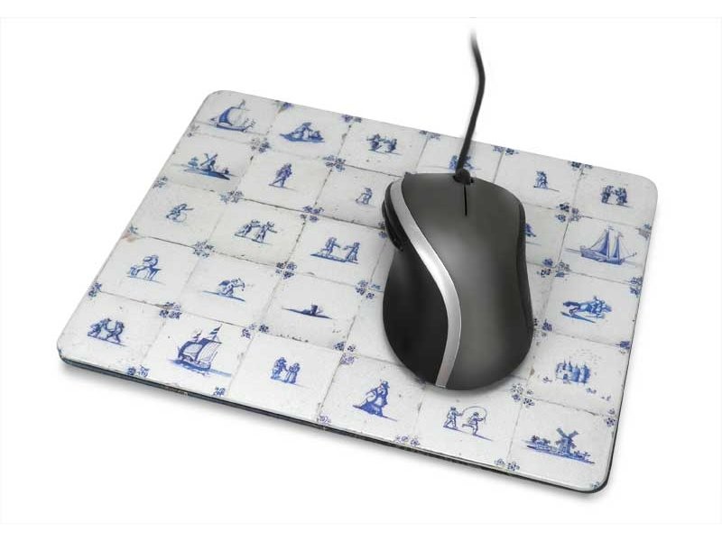 Mouse Pad, Delft Blue tiles, period 1620-1750