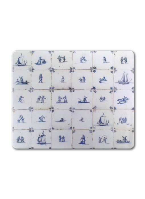 Mouse Pad, Delft Blue tiles, period 1620-1750