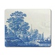 Tapis de souris, scène fluviale néerlandaise, Azulejo azul de Delft
