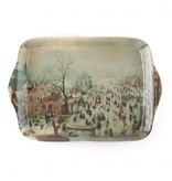 Mini serving tray, 21 x 14 cm, Winter landscape, Avercamp