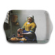 Serviertabletts, Mini Melamin, 21 x 14 cm, Vermeer, die Milchmagd