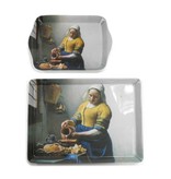 Bandejas de servicio , mini melamina, 21 x 14 cm,Vermeer, la lechera