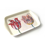 Mini bandeja, 21 x 14 cm, dos tulipanes con insectos, Marrel