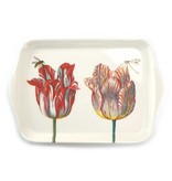 Mini bandeja, 21 x 14 cm, dos tulipanes con insectos, Marrel