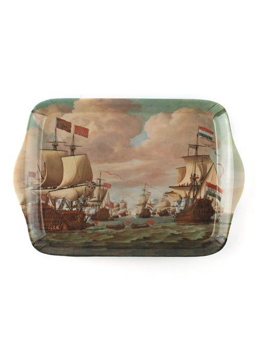 Mini tray, 21 x 14 cm, Ships at Sea, Van der Velde