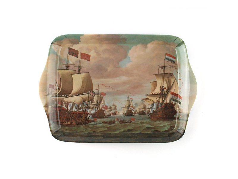 Serving Trays W, Mini Melamine, Ships at Sea, Van der Velde