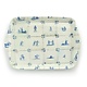 Mini-Tablett, 21 x 14 cm, Delfter blaue Fliesen
