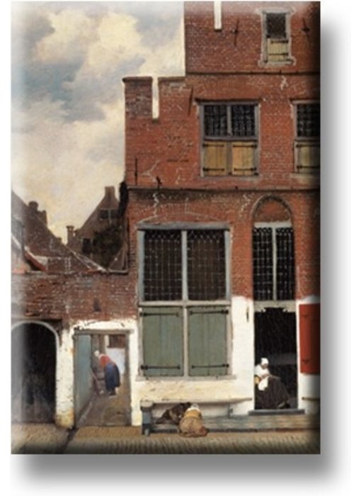 Magnet pour réfrigérateur, Petite rue de Vermeer