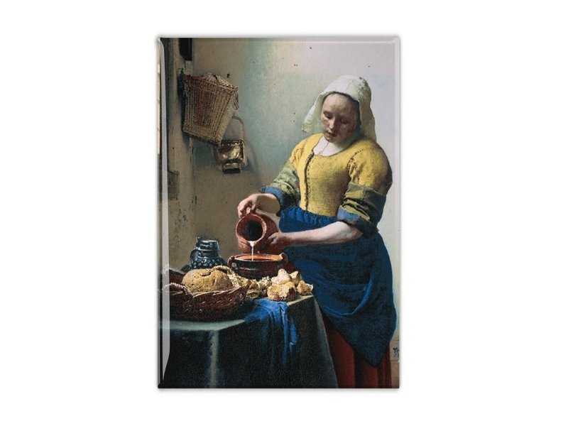 Aimant de réfrigérateur, la laitière, Johannes Vermeer