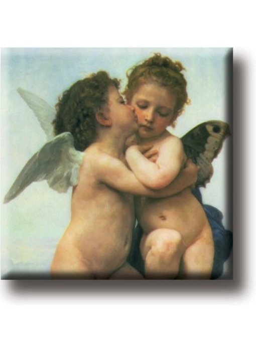 Kühlschrankmagnet, Der erste Kuss, Bouguereau