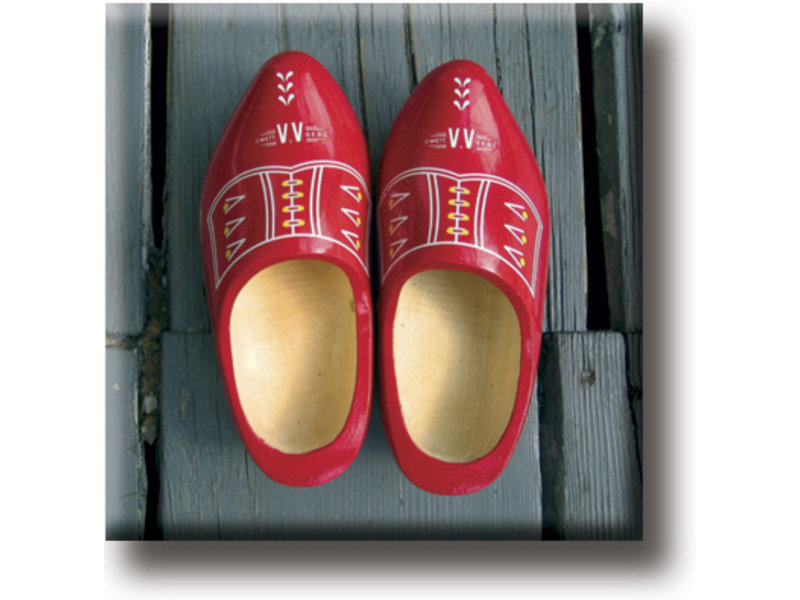 Fridge magnet, Red clogs