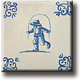 Aimant de réfrigérateur, Carrelage bleu Delft, Jeux pour enfants