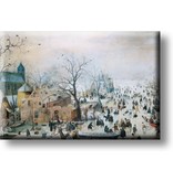 Fridge magnet, Winter landscape, Avercamp