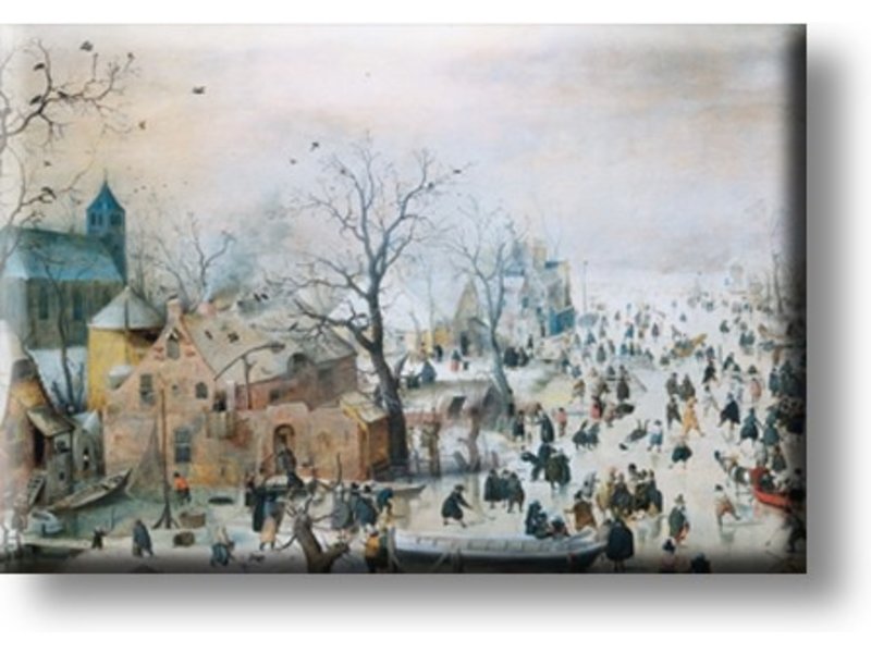 Fridge magnet, Winter landscape, Avercamp