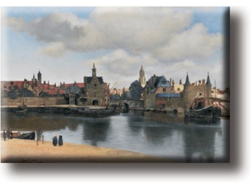 Fridge magnet, View of Delft