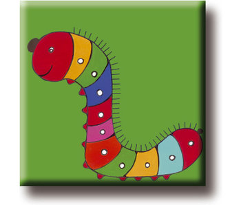 Imán de nevera, Caterpillar, Ilustración