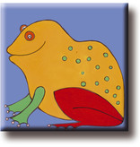 Fridge Magnet, Frog, Illustration