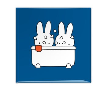 Magnet de réfrigérateur, Miffy prend un bain