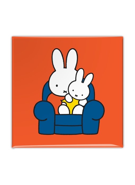 Fridge magnet, Miffy sitting on a chair