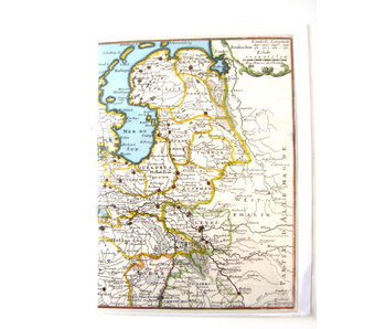 Doppelkarte, historische Karte der Niederlande
