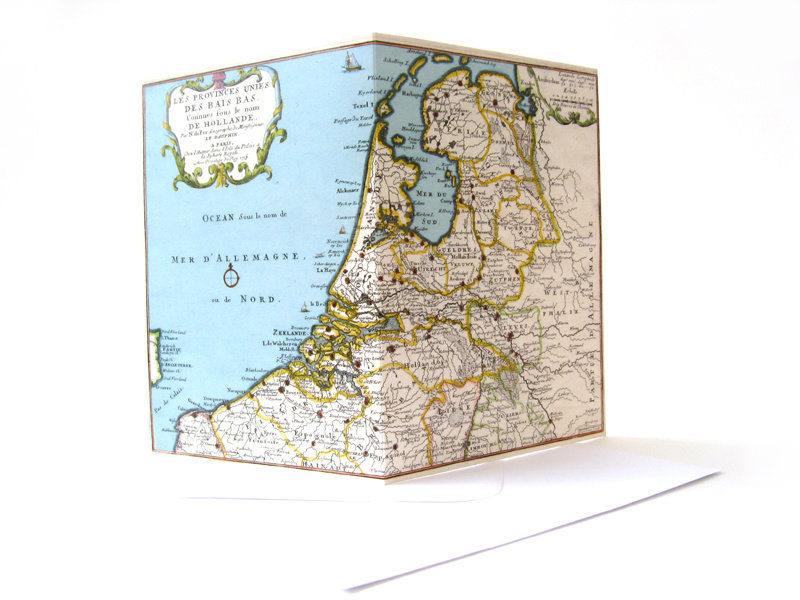 Card, Historical Map of The Netherlands