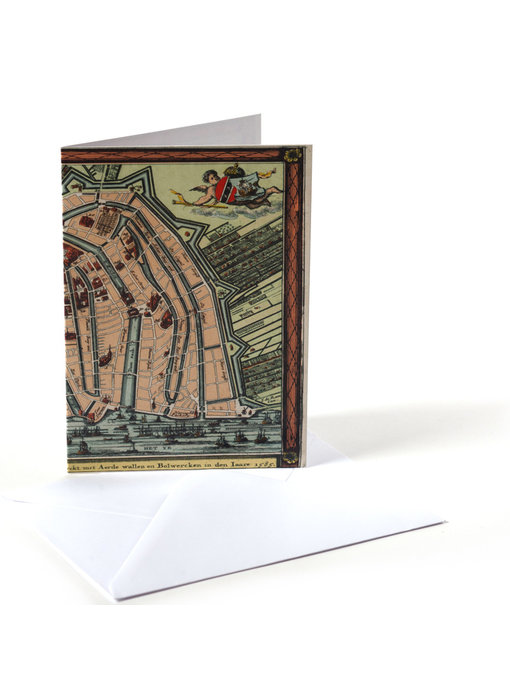 Double carte, Carte historique Amsterdam 1585