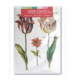 Lens cloth, 10 x 15 cm, Two tulips with insects, Marrel