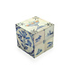 Cubo plegable, azulejos Delft Blue