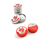Peppermint tin, Red tulip with bee, Marrel