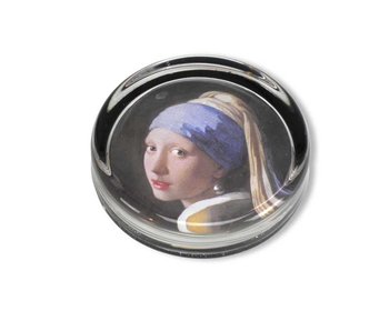 Briefbeschwerer, Ø 85 mm, Mädchen mit Perlenohrring, Vermeer