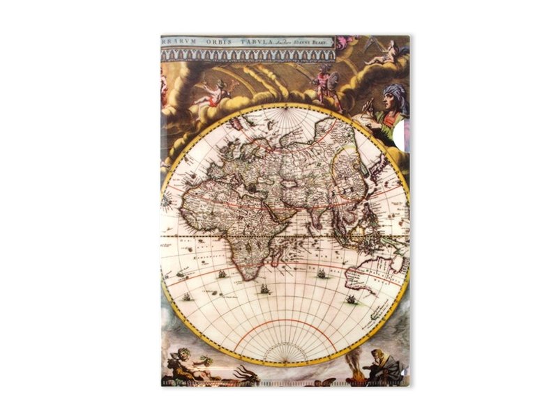 Porte-documents A4, carte du monde