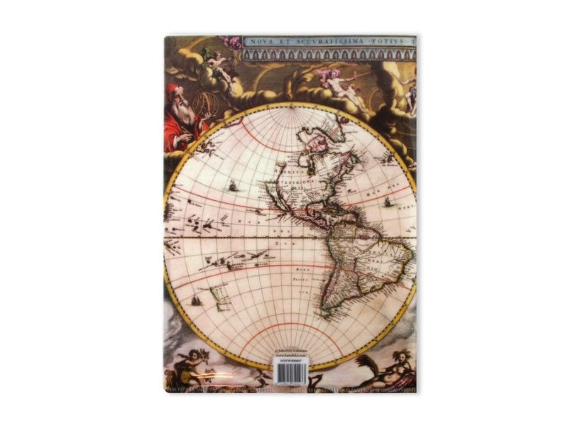 Porte-documents A4, carte du monde