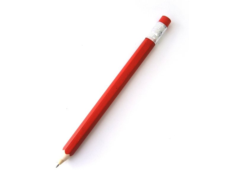 Stylo à bille en bois, rouge