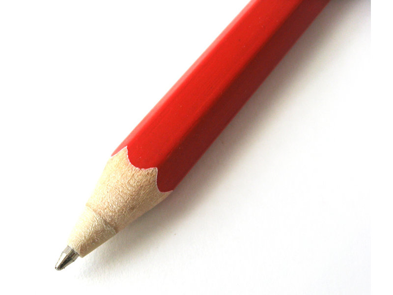 Wooden Ball Pen , Red