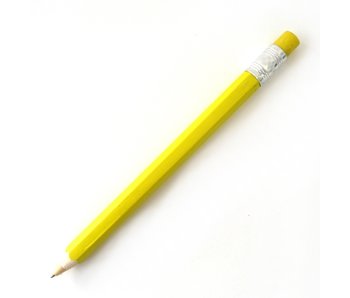 Bolígrafo de madera, amarillo