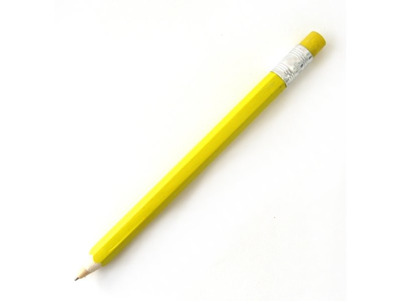 Holzkugelschreiber, gelb