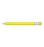 Wooden Mechanical Pencil, W, Yellow