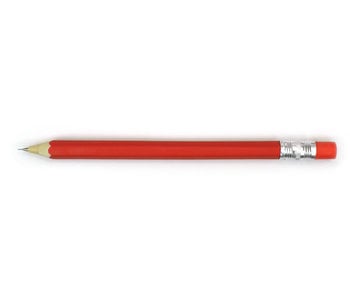 Crayon mécanique en bois, rouge