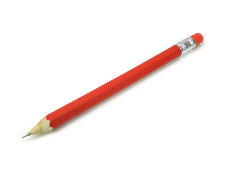 Wooden Mechanical Pencil,  Red