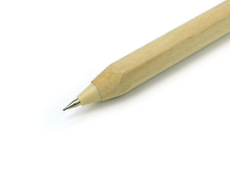 Wooden Mechanical Pencil, W, Wood colour