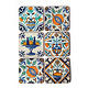 Posavasos, azulejos policromados de Delft Flores, Frutas