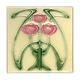Koelkastmagneet, Art Nouveau Tegel, Tulpen, Guimard