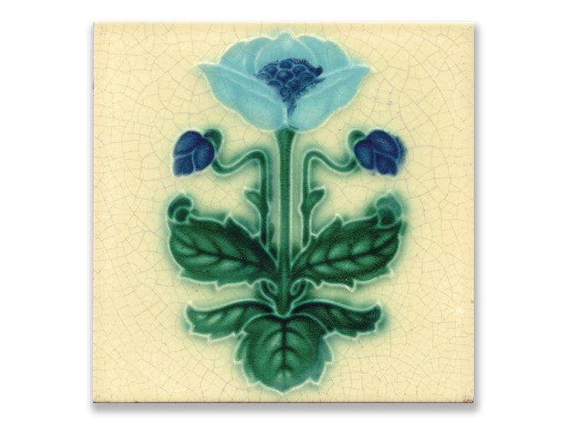 Carte postale, Art Nouveau, Bleuet
