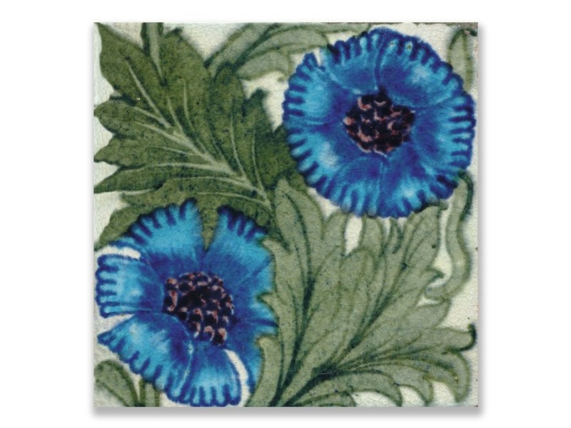 Postkarte, blaue Blume, Kunsthandwerk