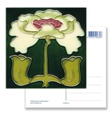 Postcard, Art Nouveau, Flower White