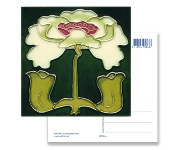 Carte postale, Art Nouveau, Lily blanc