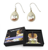 Pendientes de perlas de plata,  XL, Vermeer, Amante