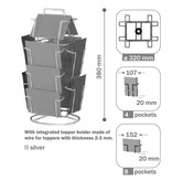 Displays, Cards Table display, 12 vaks 105x150 mm (8 en 4)